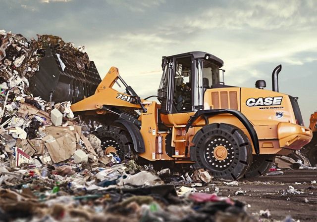 Pala gommata Case 721F Waste Handler