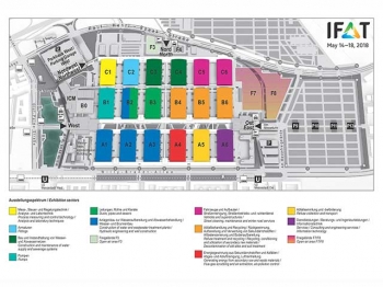 Pianta nuovi padiglioni IFAT 2018